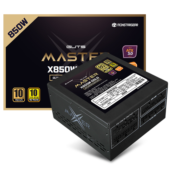 PC고수 마스터 X850W 블랙 80PLUS 골드 1