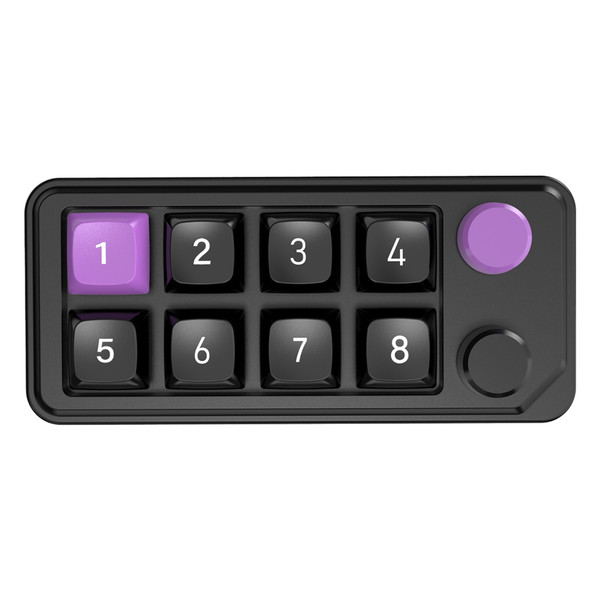 PC고수 MK8N2 넘버 숫자 한손 단축키 조약돌 매크로 노브 기계식 커스텀 키 패드 3