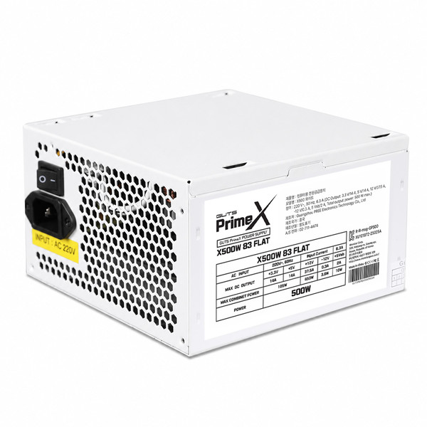 PC고수 프라임엑스 500W 83 플랫 화이트 파워서플라이 1