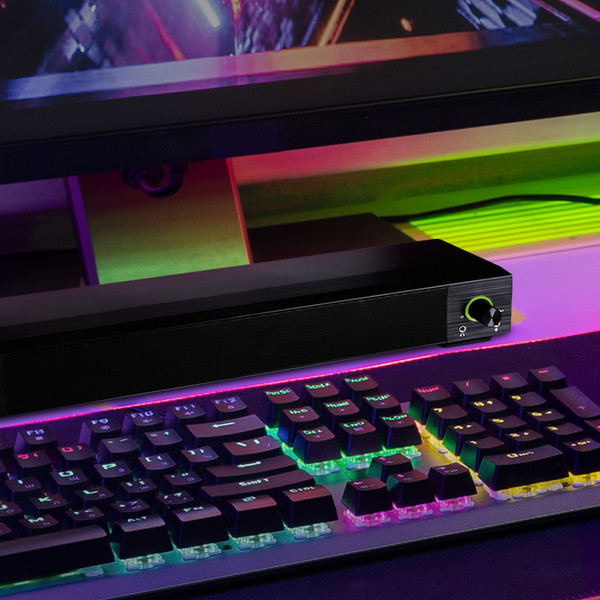 PC고수 라이브 100 LITE 컴퓨터스피커 PC사운드바 USB스피커 게이밍스피커 블랙 2
