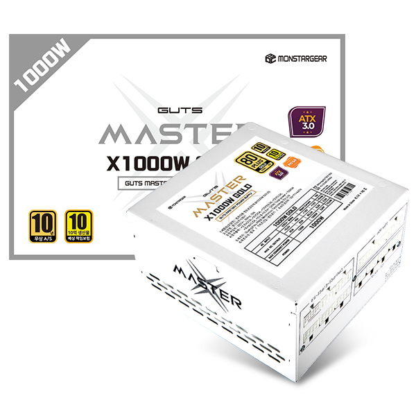 PC고수 마스터 X1000W 화이트 80PLUS 골드 1