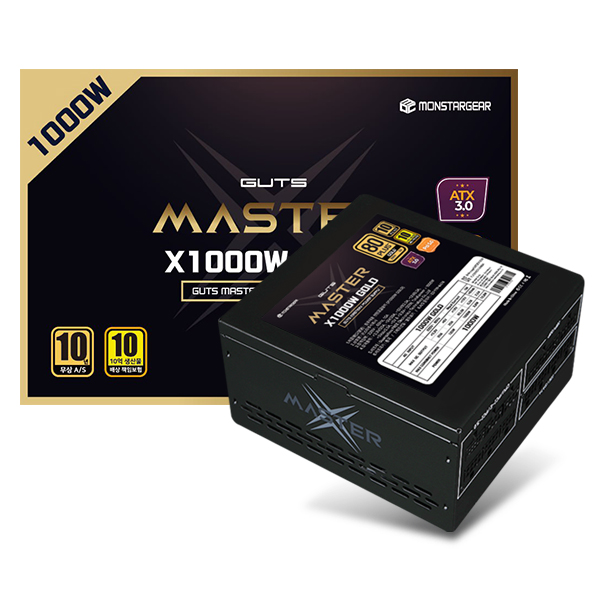 PC고수 마스터 X1000W 블랙 80PLUS 골드 1