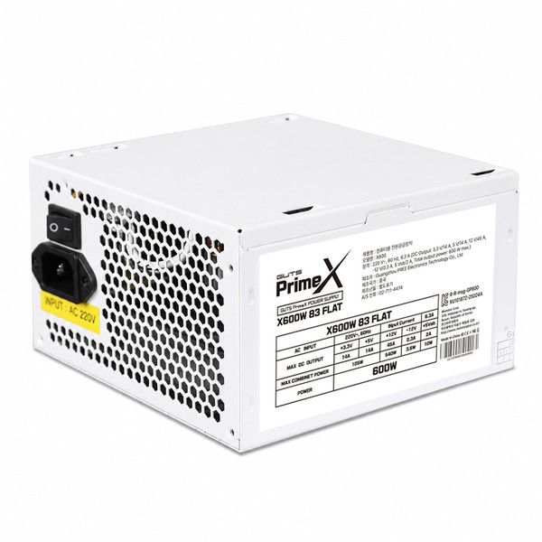 PC고수 프라임엑스 600W 83 플랫 화이트 파워서플라이 1