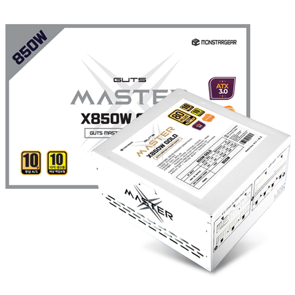 PC고수 마스터 X850W 화이트 80PLUS 골드 1